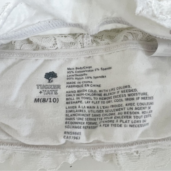 Tucker + Tate White Lace Bralette - Picture 8 of 10